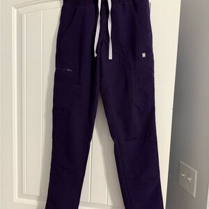 Figs Women Deep Purple Straight Leg Pants